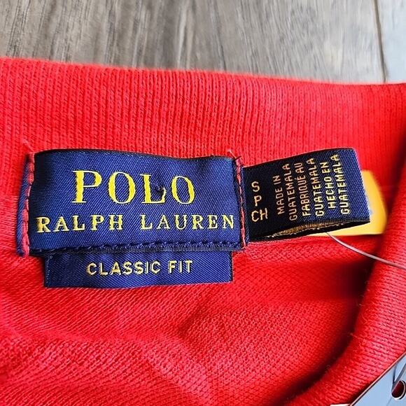 Polo Ralph Lauren Golf Shirt Boys SP Red Short Sleeve Collared Classic Fit - Picture 3 of 4